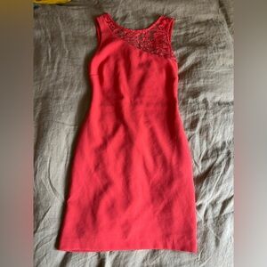 EUC Zara Lace Detail Dress - Orange